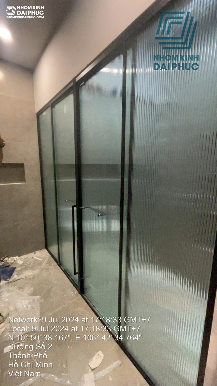 Công ty Nhôm Kính Xdoor Hoàn Thiện Lắp Đặt Phòng Tắm Kính Gymek Tại Vạn Phúc 